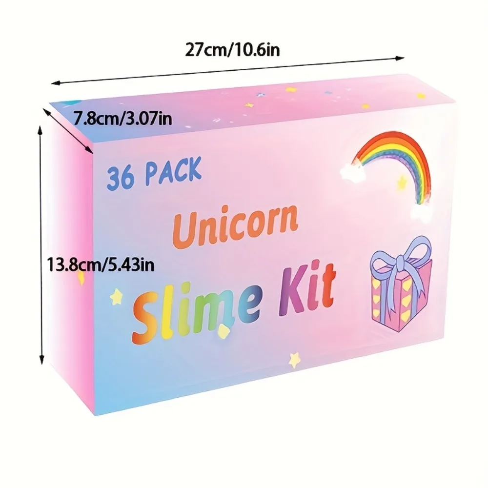 Magical Unicorn Rainbow Slime Squishy Toy Non-Sticky Stretchy Slimes Ideal for Kids Anti-stress Toy Party Favors & Goodie Bags