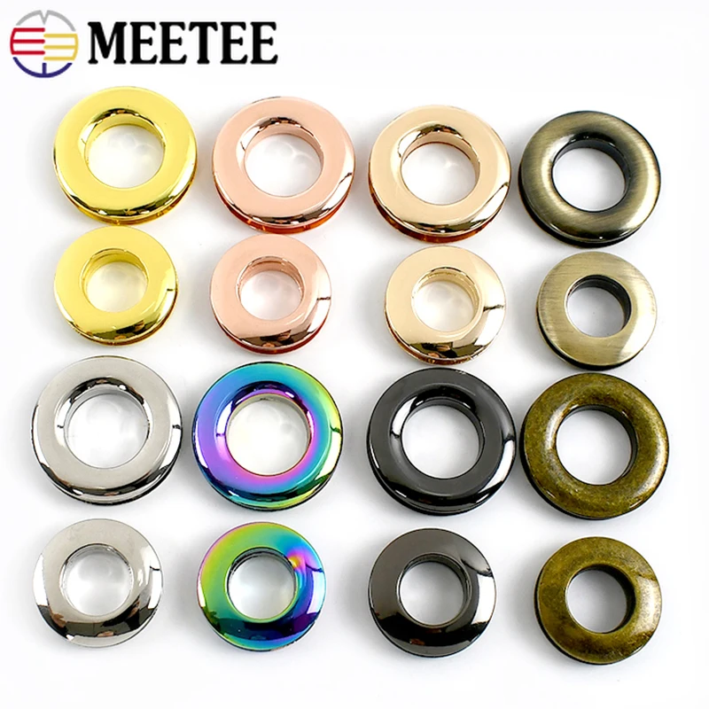 

4Pcs 10-25mm Metal Eyelet Buckle for Handbag Die Casting O Ring Eyelets Leather Belt Washer Grommets Rings Buckles Bags Hardware