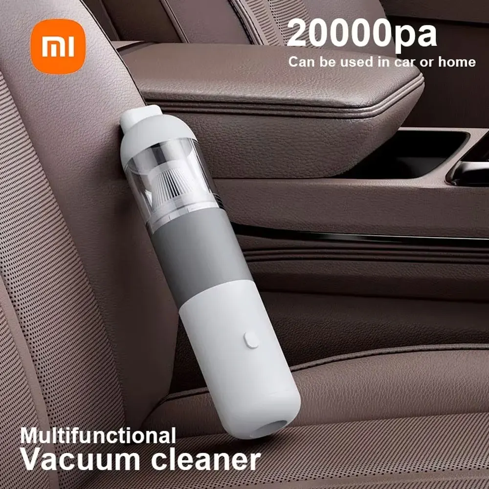 New Xiaomi Car Vacuum Cleaner Portable Mini Handheld Vacuum Cleaner Smart Home Car Dual-purpose Mi Wireless 20000PA Dust Catcher