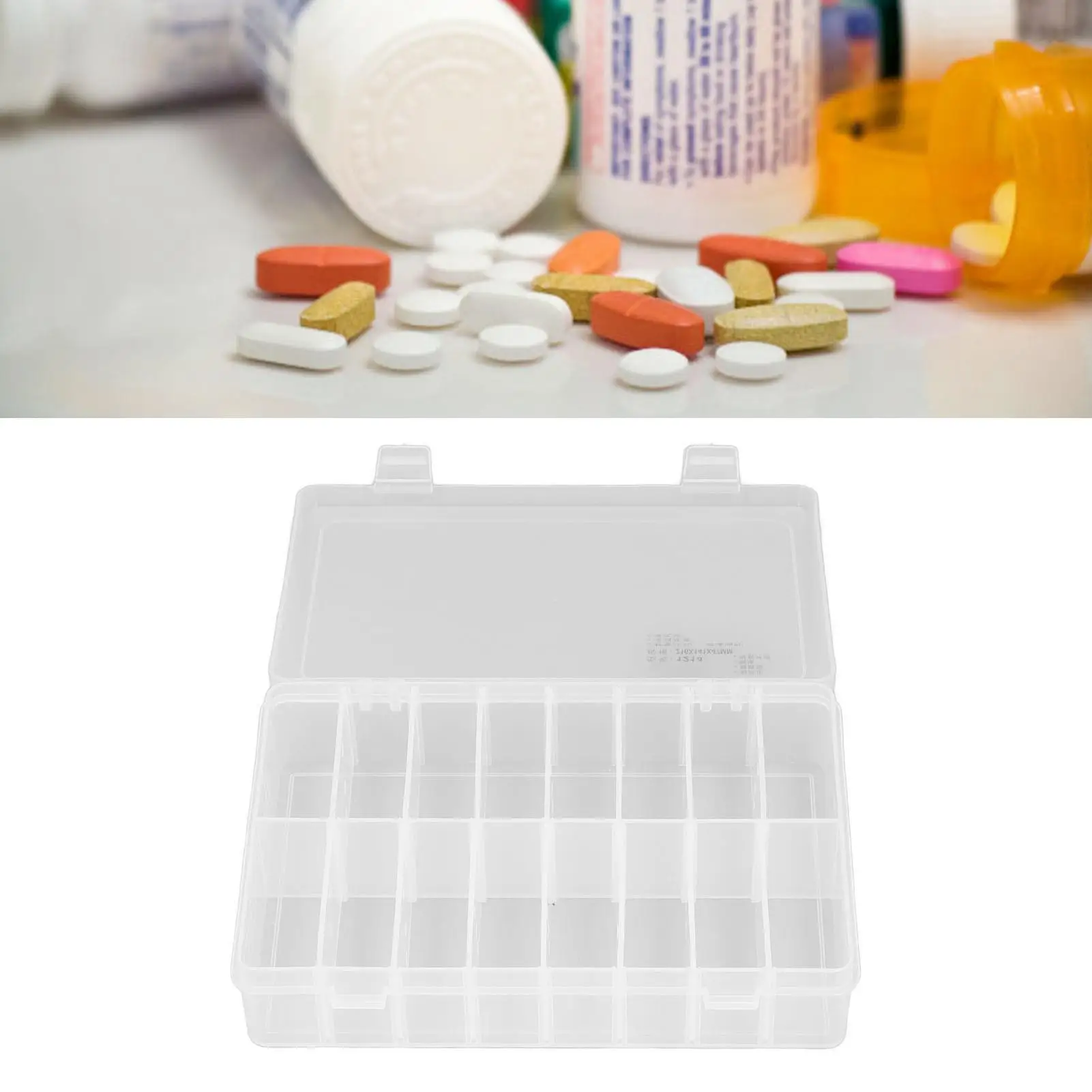 16 Compartment Transparent PP Plastic for jewelry Organizer Box 16 Grids Eco-Friendly Storage Container