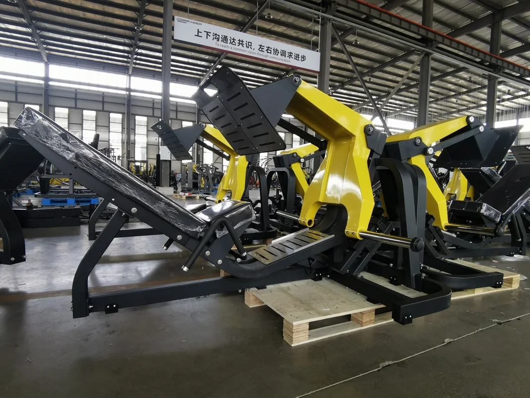 Commercial Plate Loaded 45 Degree Angle Leg Press Machine Safety Feature Included
