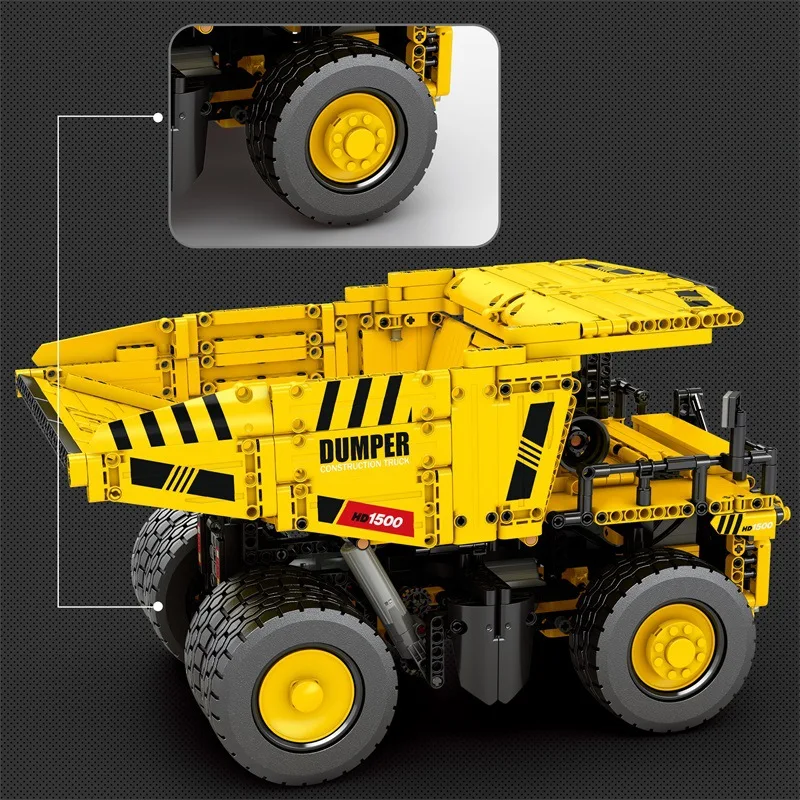 New MOC Technical Engineering 797 Mining Truck Building Blocks Model City Dump Truck Full RC Bricks Children\'s Toys Gift Set