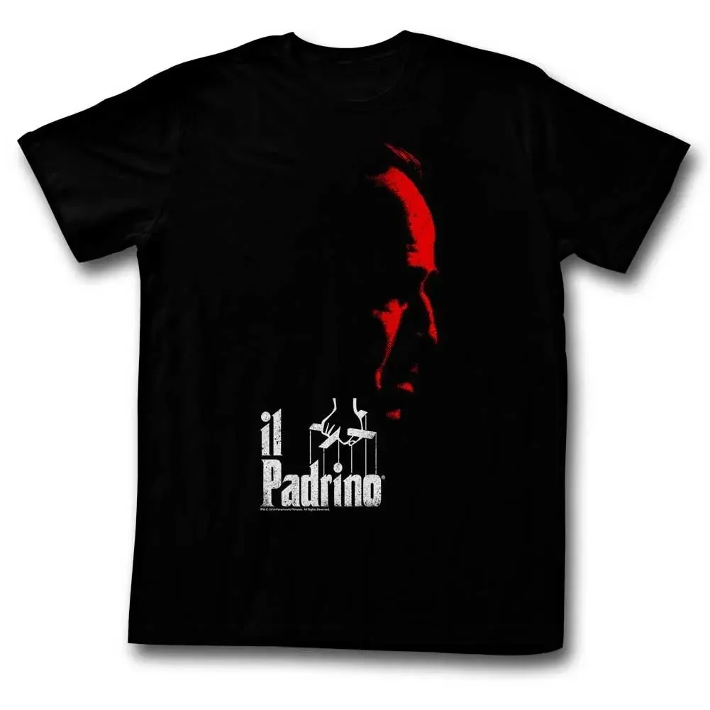 

The Godfather Red Portrait Movie Poster T-Shirt 100% Cotton O-Neck Summer Short Sleeve Casual Mens T-shirt Size S-3XL