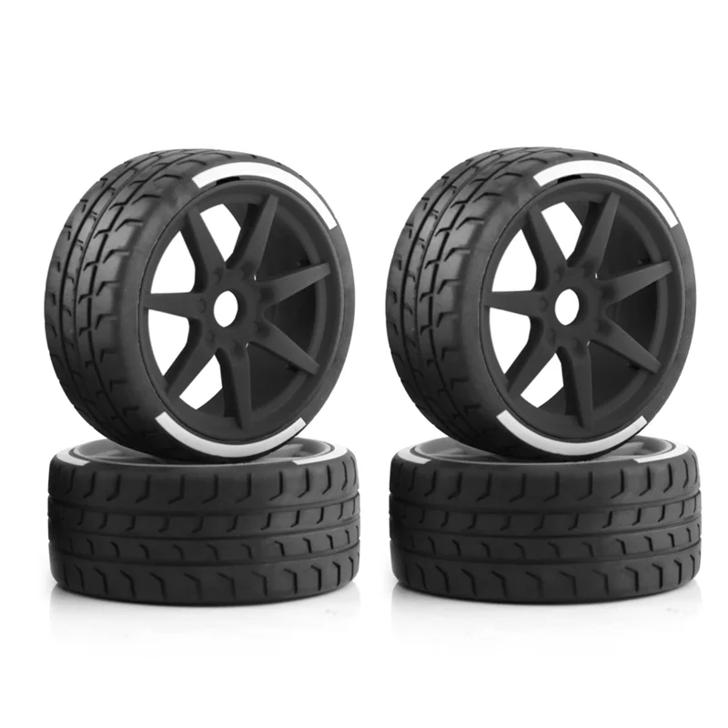 4Pcs 43X102mm Tire Tyre 17mm Wheel Hex for Arrma 1/7 Infraction Limitless 1/8 HPI WR8 HSP Kyosho RC Car Upgrade Parts, 1