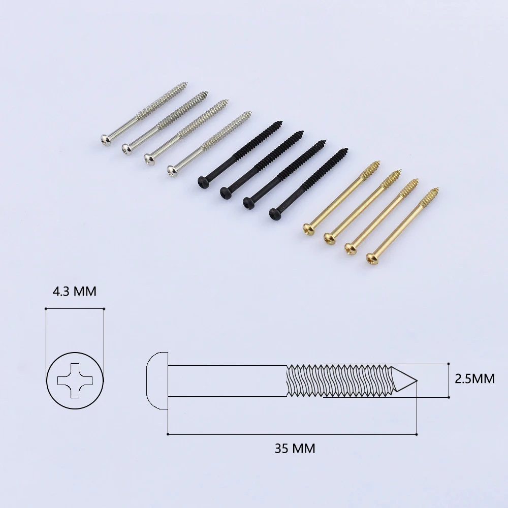 2.5 MM Bass Pickup Screws / P90 Pickup Screws