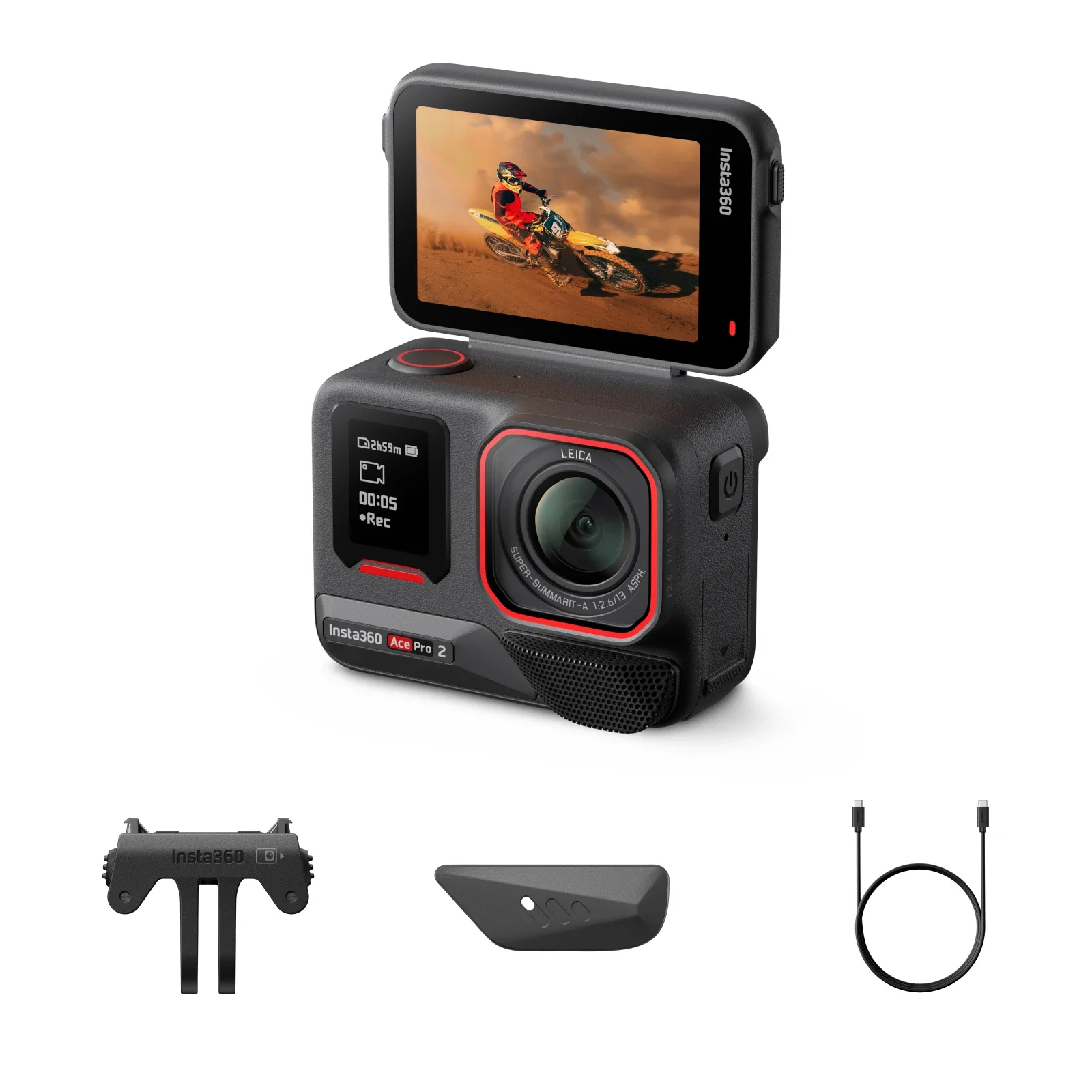 Insta360 Ace Pro 2 - 8K Waterproof Action  Co-Engineered With , 1/1.3
