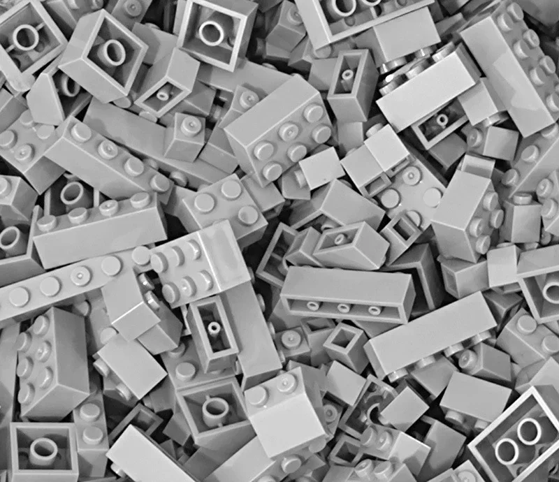 120 Stück Bausteine, Großpackung, sortiert von Farbe, Ziegelsteinen, Blockplatte, Spielzeug, kleine Partikel, kompatibel mit Legoeds DIY-Kit