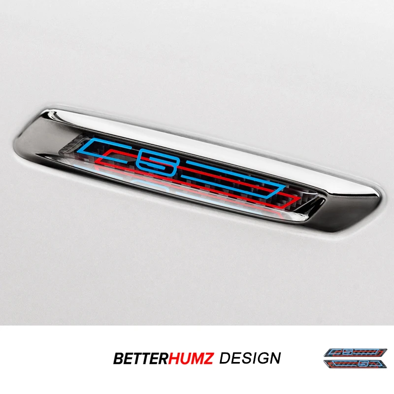 

For BMW F10 F11 F18 Series 5 2011-2016 Carbon Fiber Car Styling Front Side Fender Stickers Trims Auto Decorations Accessories