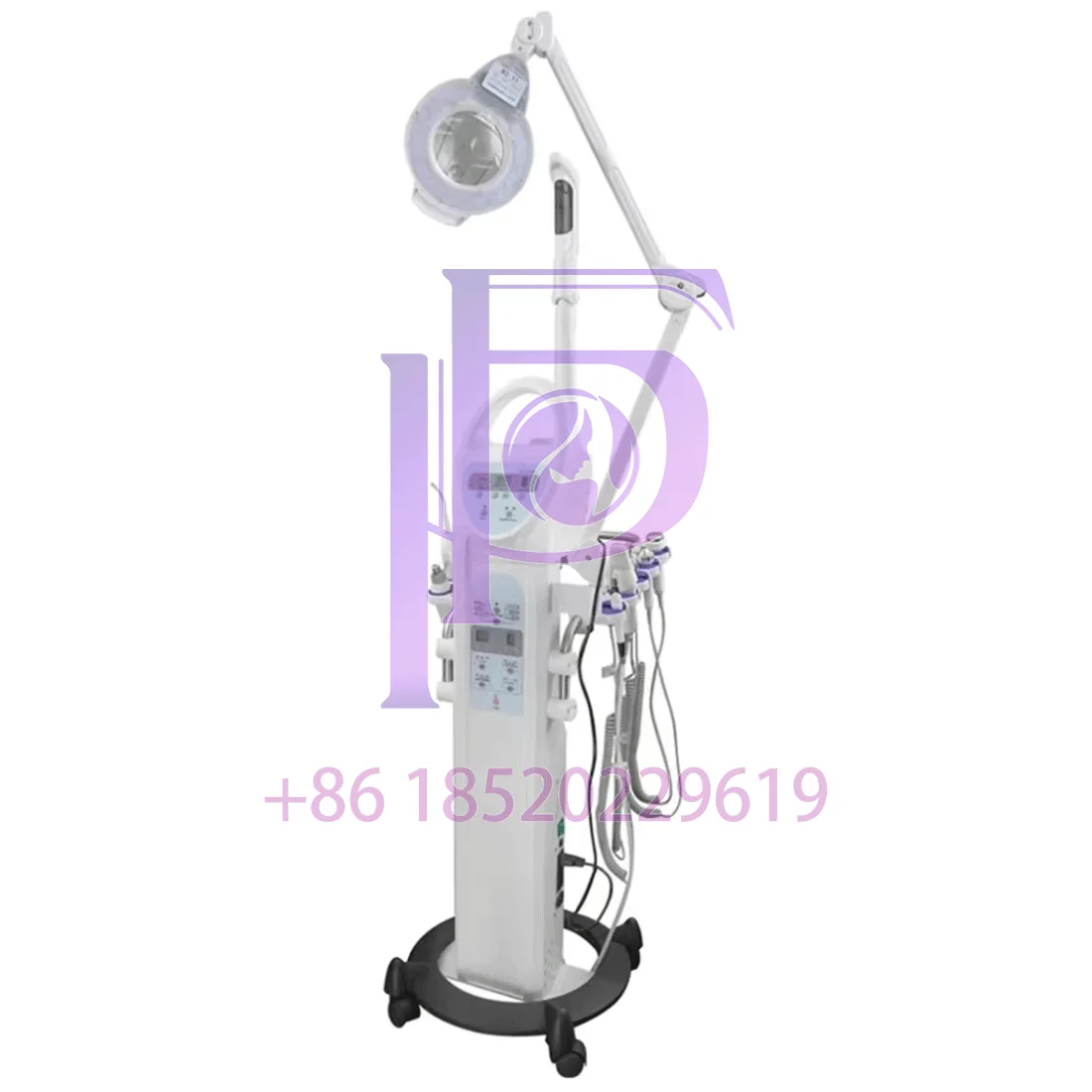 9-in-1 Multifunctional Facial Machine ทําความสะอาดลึก Microcurrent Steamer LED Photon Therapy แว่นขยาย Home Salon อุปกรณ์