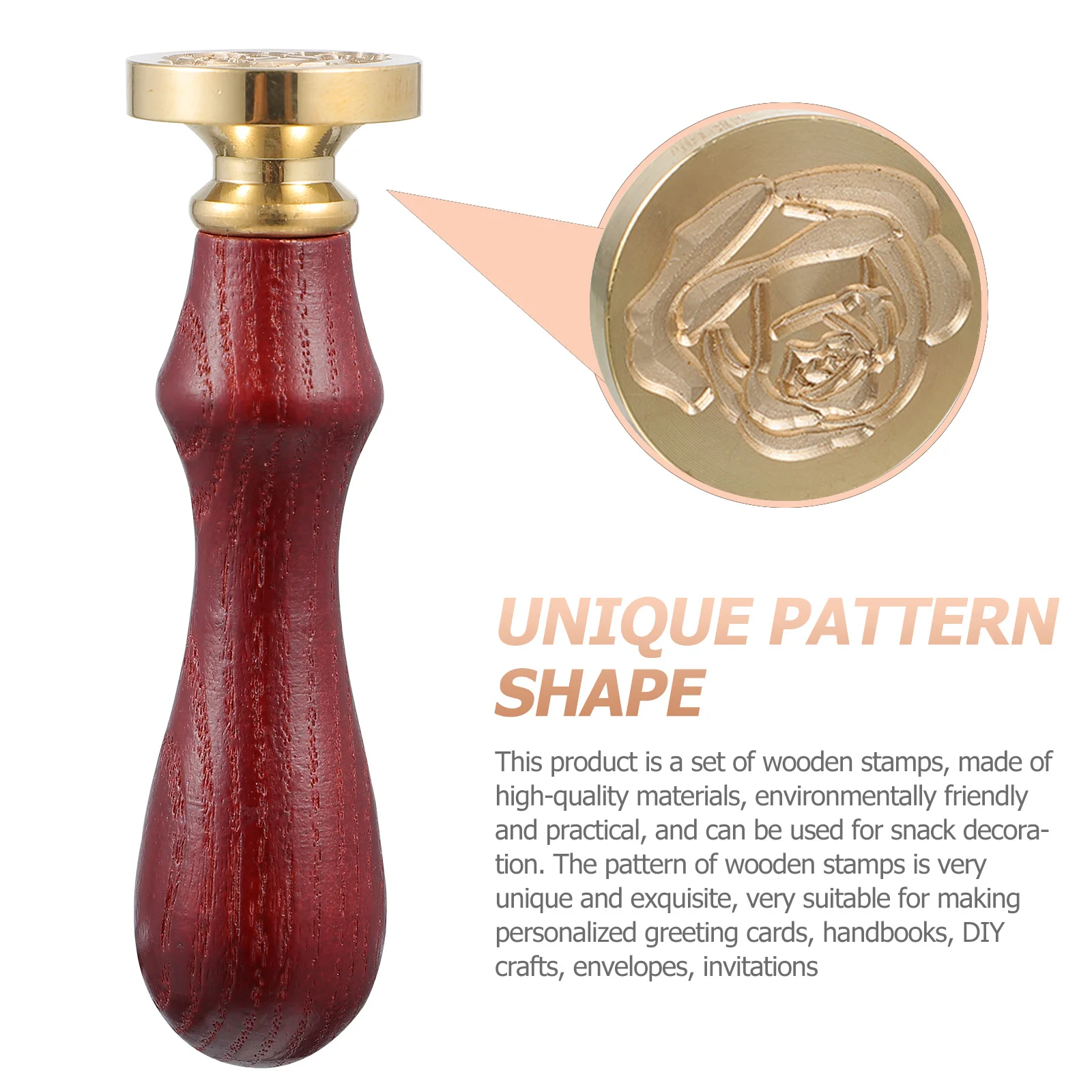 

Rose Metal Seal For Wax Sealing Diy Decor Scrapbook Invitation Envelope Security Packaging