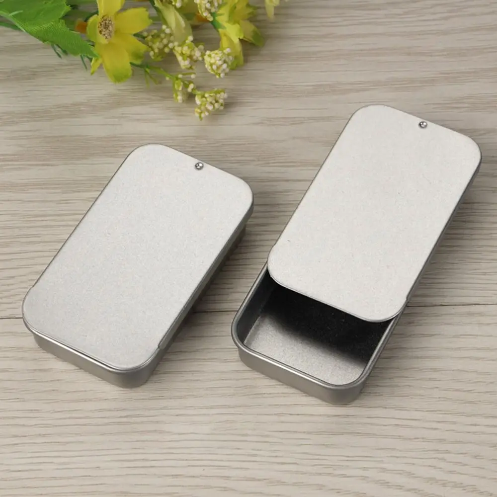 Mini Tin Plate Storage Box Push-pull Rust proof Small Objects Finishing Box Dust-proof Multi Size Iron Box Candy