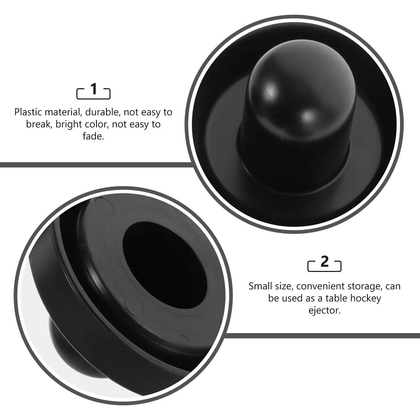 

2 Sets Accessories Ice Hockey Table Game Replacement Pucks Paddles for Competitive Durable