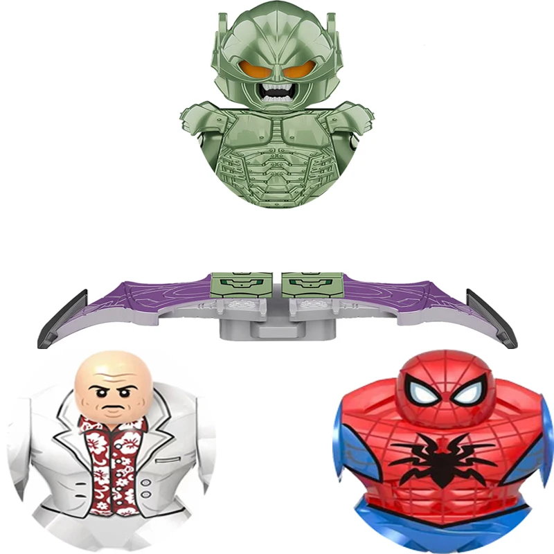 Factory Outlet!!! Green Goblin The Amazing Character Model Building Blocks Constuction Action Figure Toys For Children