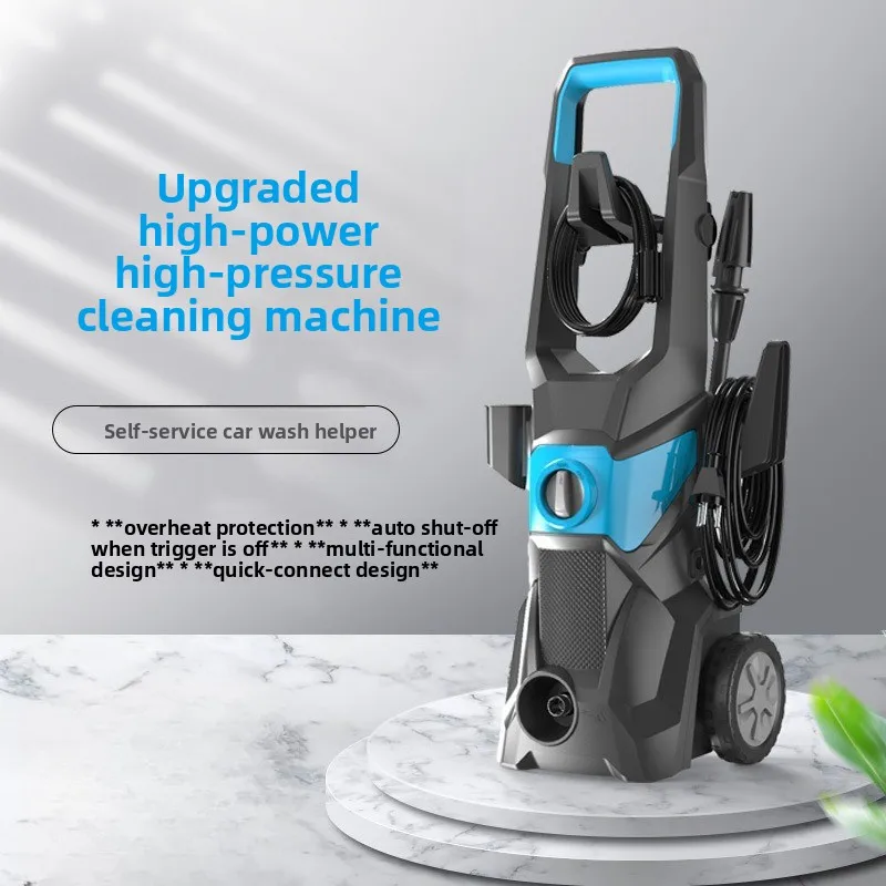 

Portable Household High-Pressure Car Washer Automatic Washer with Powerful Water Pump for Car Bicycle Terrace Garden Cleaning