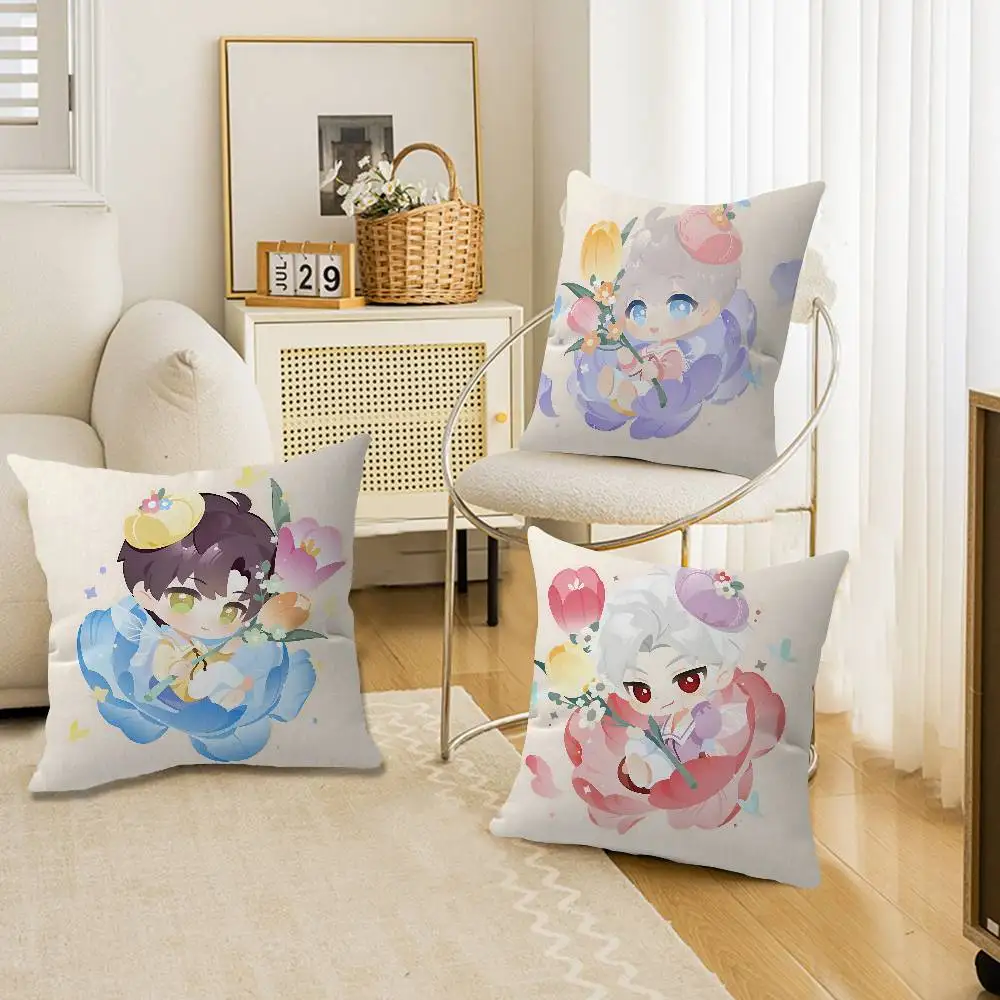 L-LoveDeepspaceS Game Romance Pillow Gift Home Office Decoration Bedroom Sofa Car Cushion Cover case 45x45