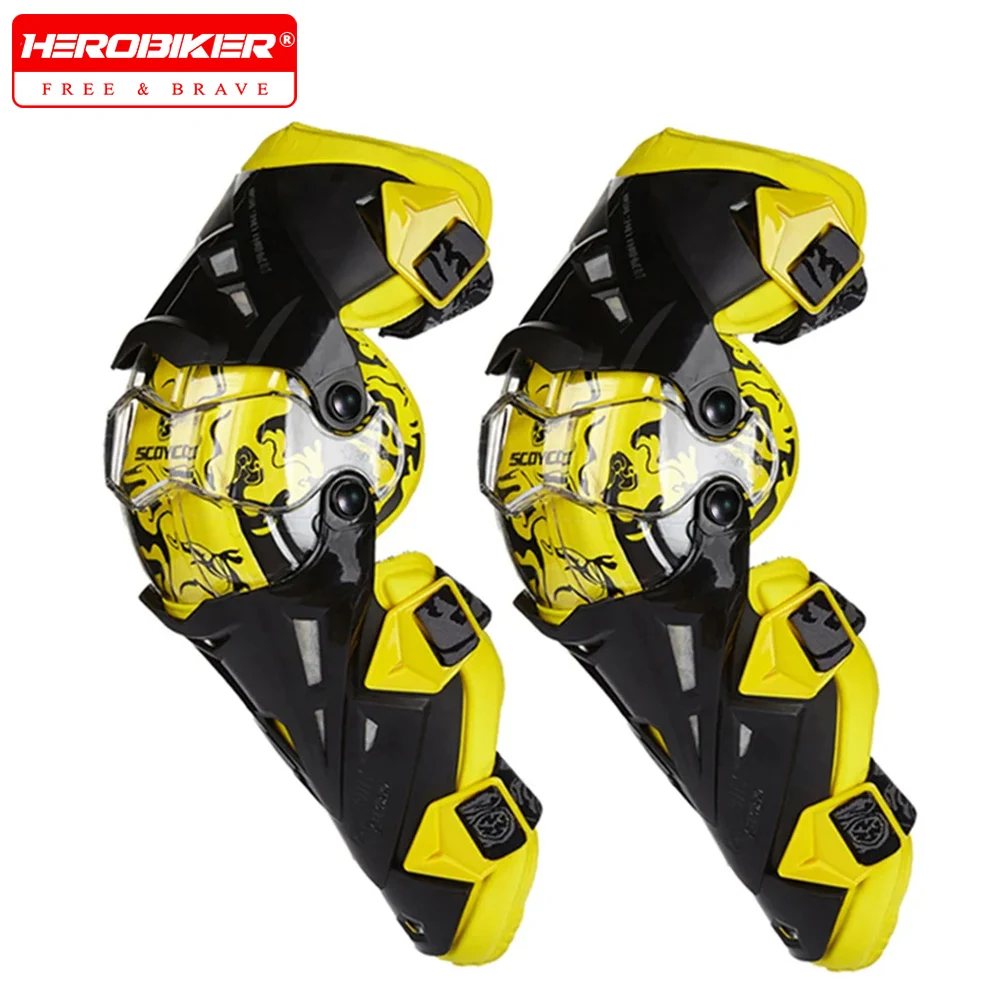 Scoyco Motorcycle Knee Pad Men Protective Gear Knee Gurad Knee Protector Rodiller Equipment Gear Motocross Joelheira Motor