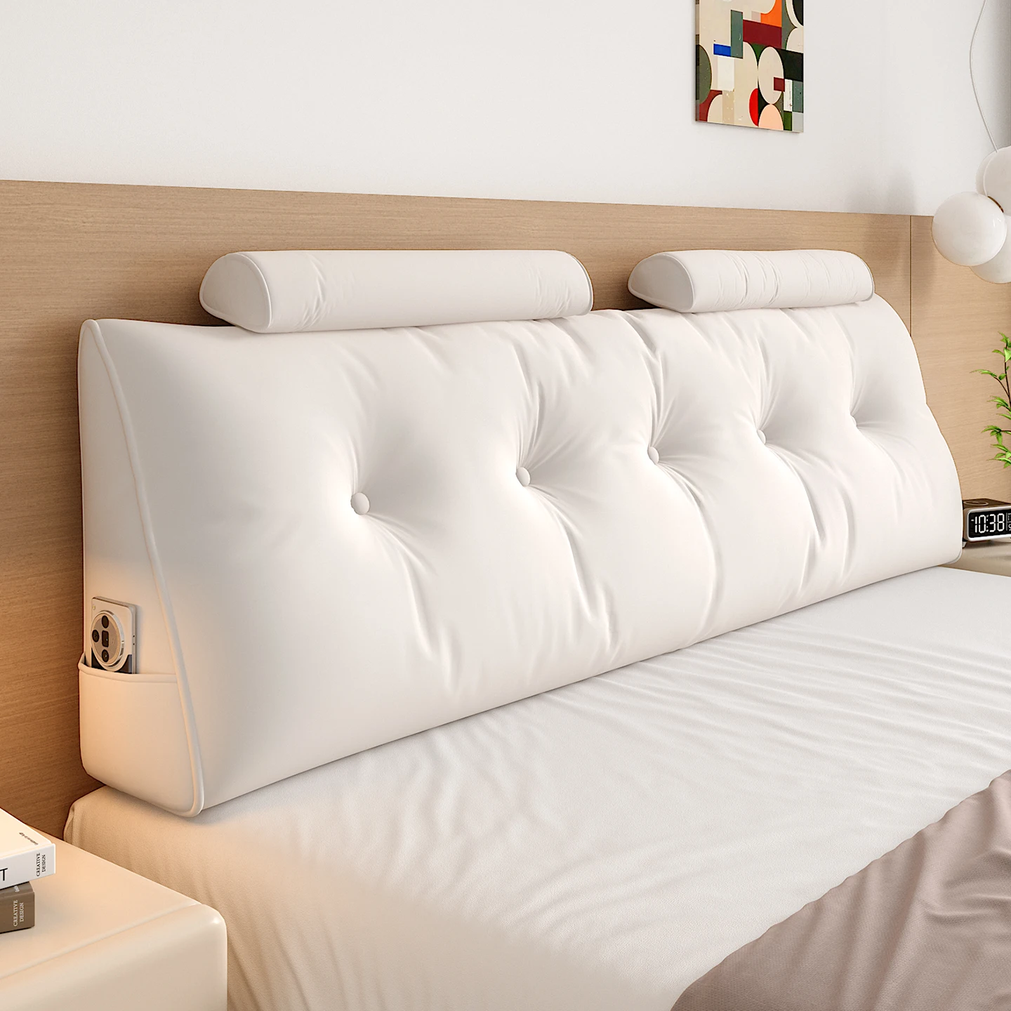 Headboard Cushion Soft Package Backrest Tatami Back Cushion Bed Large Sofa Cushion Comfortable Pillow Removable Decorative