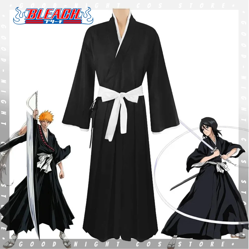 Anime Cosplay Full Halloween Outfit Costumes Bleach Rukia Kurosaki Ichigo Die Pa Soul Society   Kimono Thousand-Year Blood War