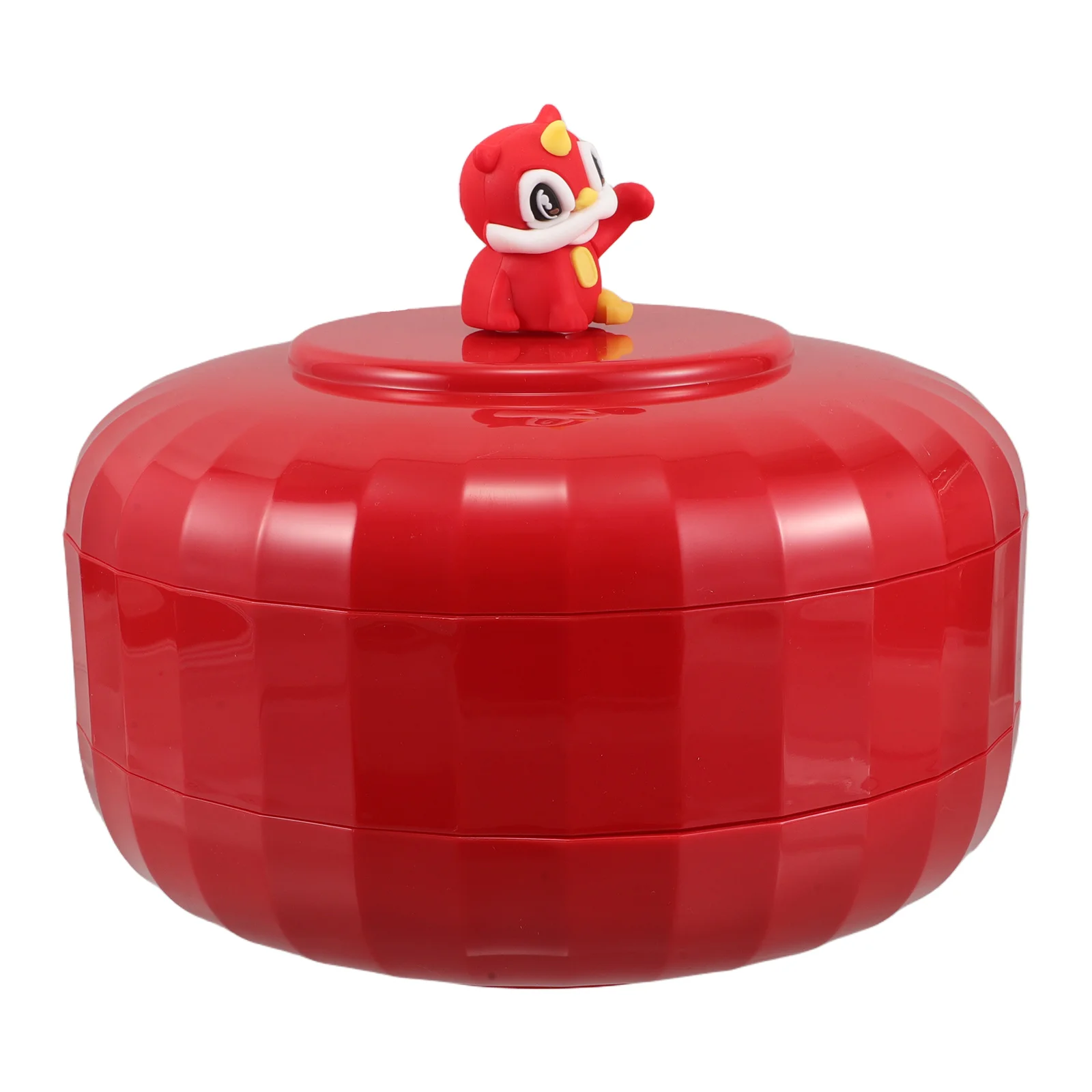 

Dried Fruit Plate High Aesthetic Versatile Storage Red ganizer Lunar New Year Snack Box Portable Fruit Container Nut Bowl Gift