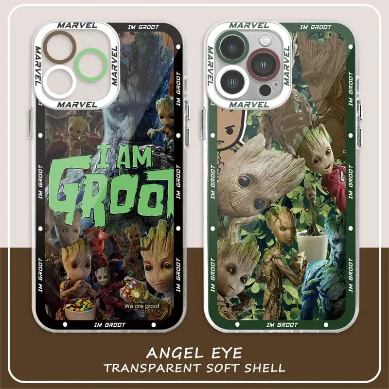 Marvel Groot Rocket Phone Case for Xiaomi Redmi Note 12 13 Pro Plus 5G 10S 12S 9S 9 11 Pro 11S 10 10 Cover Silicone