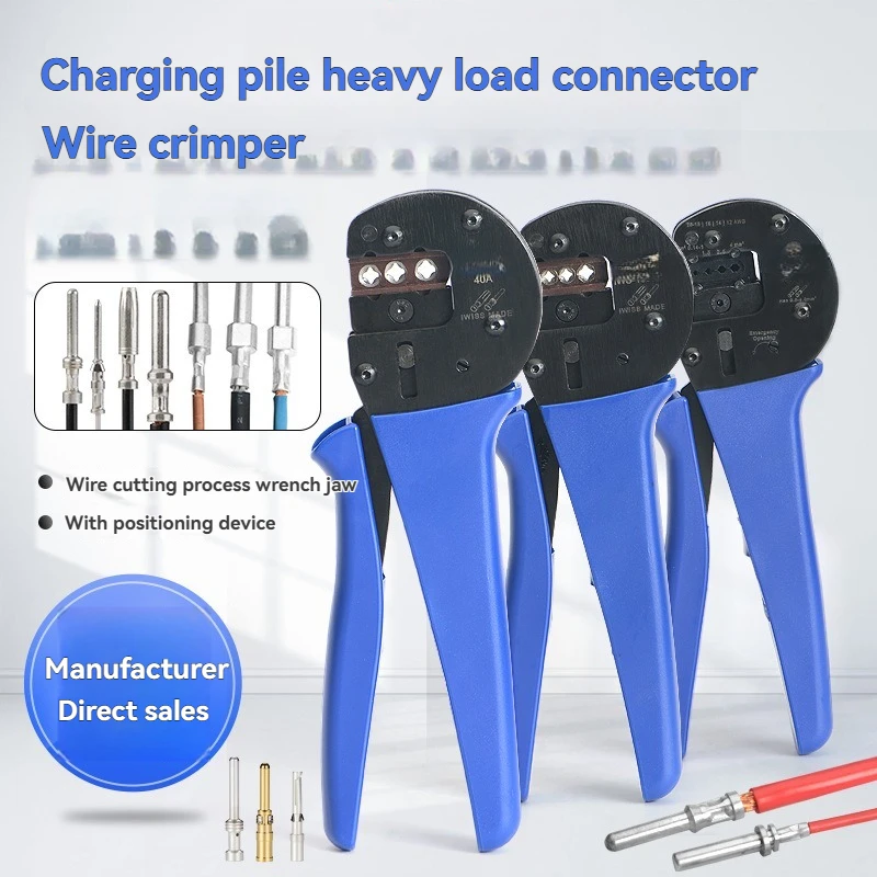 HEE HD Crimping Tool,Heavy Duty Terminal Connector Crimper,Professional Ratcheting Wire Crimper with Back Locator for Laboratory