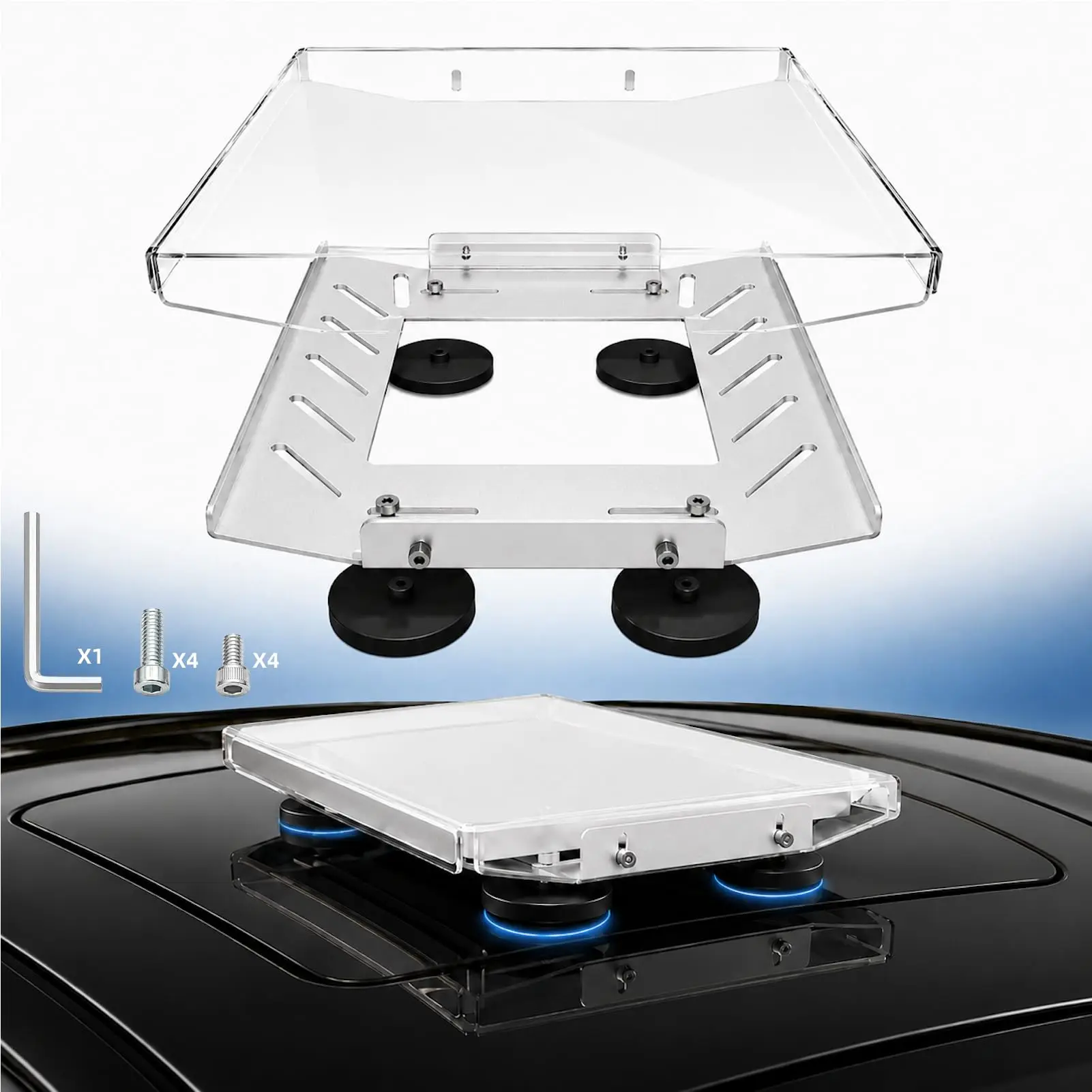 Wholesale Starlink Mini Magnetic Car Mount 265LBS Aluminum Alloy Silicone Paint Protection Weatherproof Bracket for RV Truck
