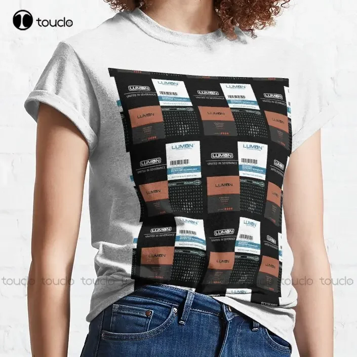 Severance Lumon Sticker Pack Graphic T-Shirt Funny T Shirts For Men Adult Humor Custom Gift Fashion Tshirt Summer  Xs-5Xl Unisex