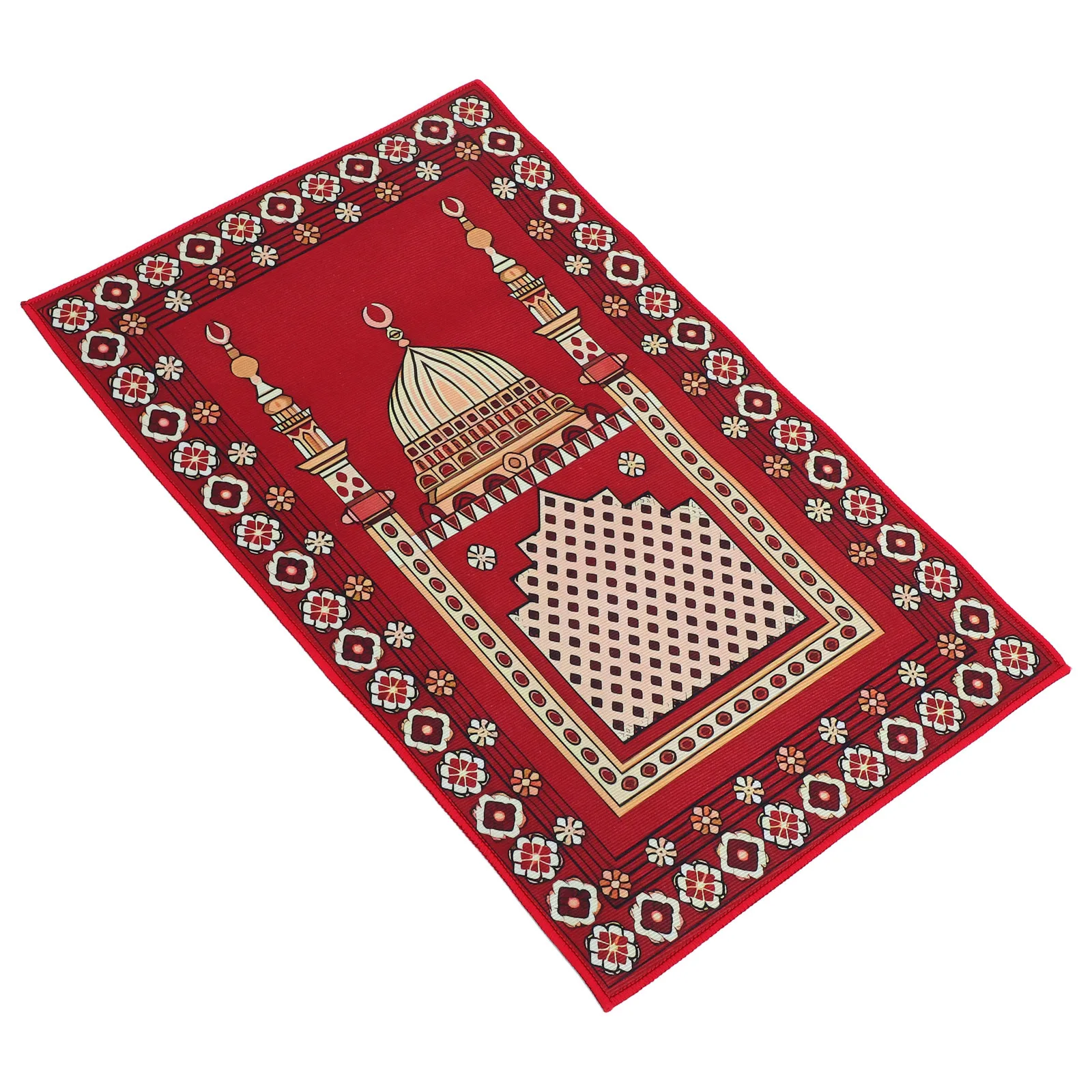 

Ramadan Islamic Prayer Mat Thick Turkish Prayer Rug Foldable Soft Decorative Carpet for Living Room Muslim Prayers