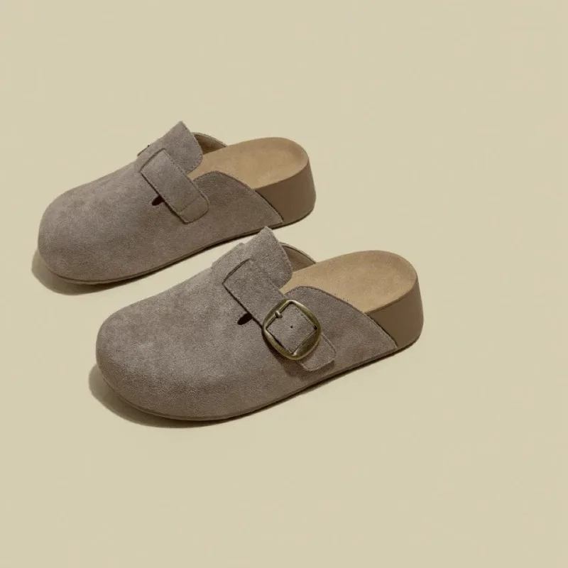 

Women Slingback Mules Slippers Autumn 2025 New Flats Platform Suede Women's Sneaker Designer Trend Dress Women's Sports Shoes