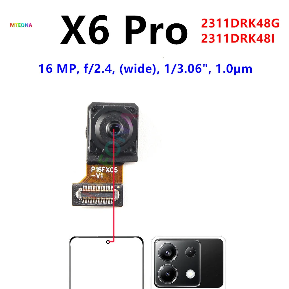 poco出品 Front Rear Camera For Xiaomi Poco X6 Pro 5G X6 Neo Frontal Selfie
