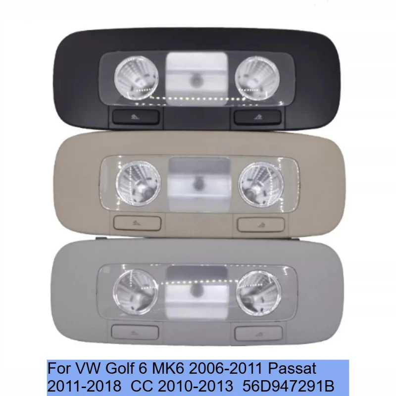 Oryginalna tylna lampka do czytania, oświetlenie wewnętrzne 56D 947 291B do VW Golf 6 MK6 2006-2011 Passat 2011-2018 CC 2010-2013 56D947291B