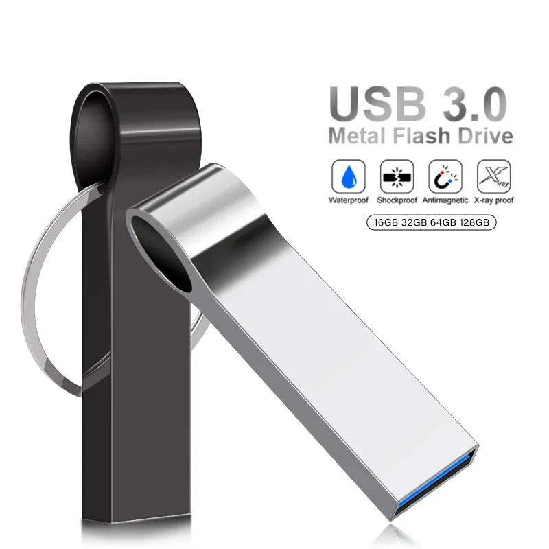 메탈 펜드라이브 USB 3.0 플래시 드라이브, 고속 휴대용 USB 드라이브, 방수 메모리 USB 플래시 디스크, 512GB, 256GB, 128GB, 8G, 16, 32GB