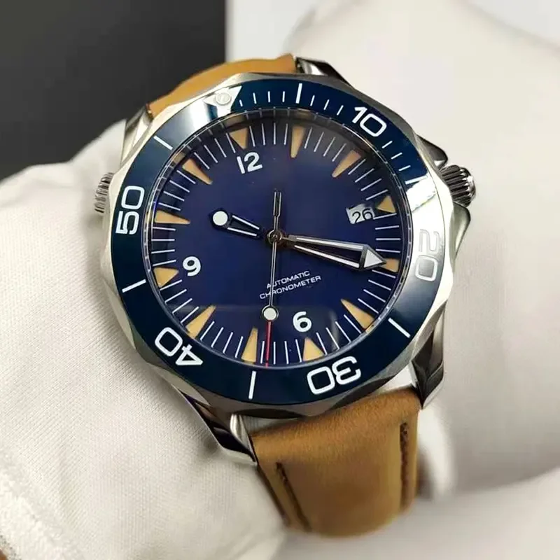 

NEW CORGEUT 41MM Sapphire Fashion NH35 Movt Lume Automatic Blue/Black Mechanical Sport Watch Male Clock Relogio Masculino