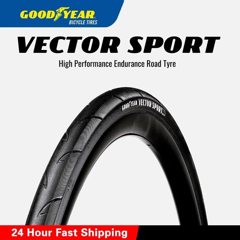 

Шина для шоссейного велосипеда Goodyear Vector Sport 700X25/28/30Tube Тип 60TPI Противопрокольная высокопроизводительная дорожная складная шина для велосипеда 700C