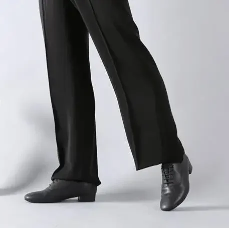 Männer Tanzschuhe Latin Ballroom Dance Schuhe Niedrigen Absatz Moderne Indoor Männer Tango Walzer Salsa Danicng Pu Leder Schuhe Schwarz Weiß – Detail 11