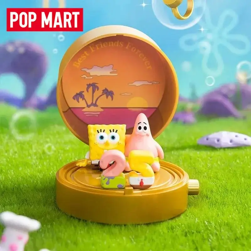 البوب مارت سبونجبوب سكوير بانتس كرنفال الذكرى سلسلة المشهد مجموعات 100% الأصلي صندوق أعمى مفاجأة اللعب صندوق غامض لطيف