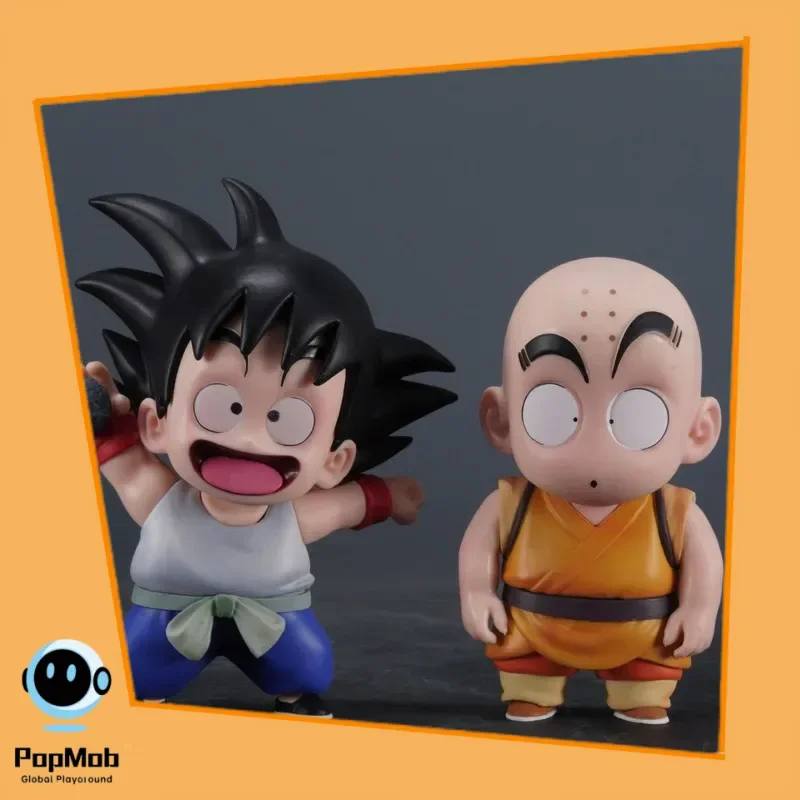 

Dragon Ball Q Version Cute Krillin Funny Goku Standing Pose Anime Figure Model Collectible Festival Gift Decor