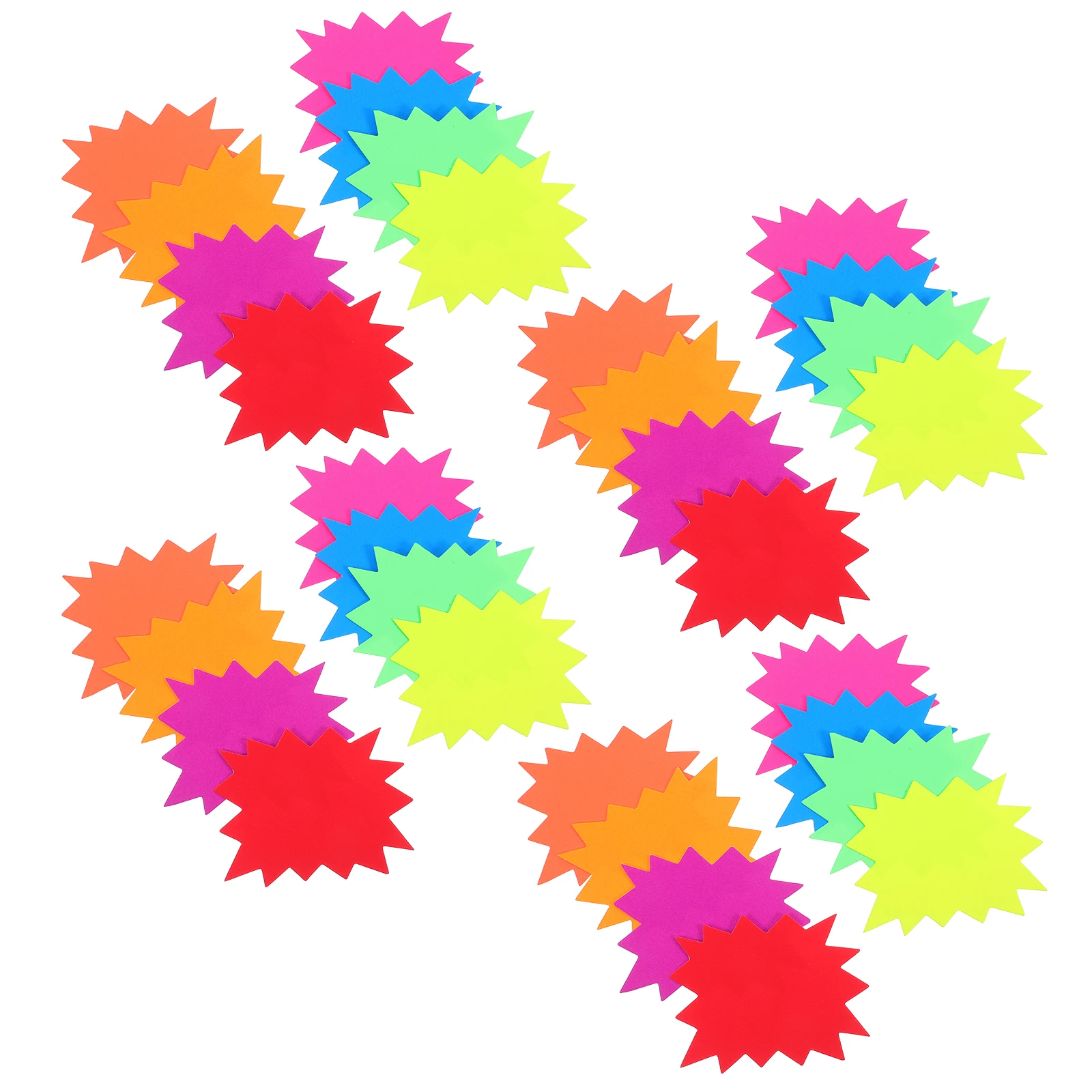 

80Pcs Explosion Price Tags Easy Apply Remove Blank Colored Sale Tags for Retail Shops Supermarkets Advertising Promotions