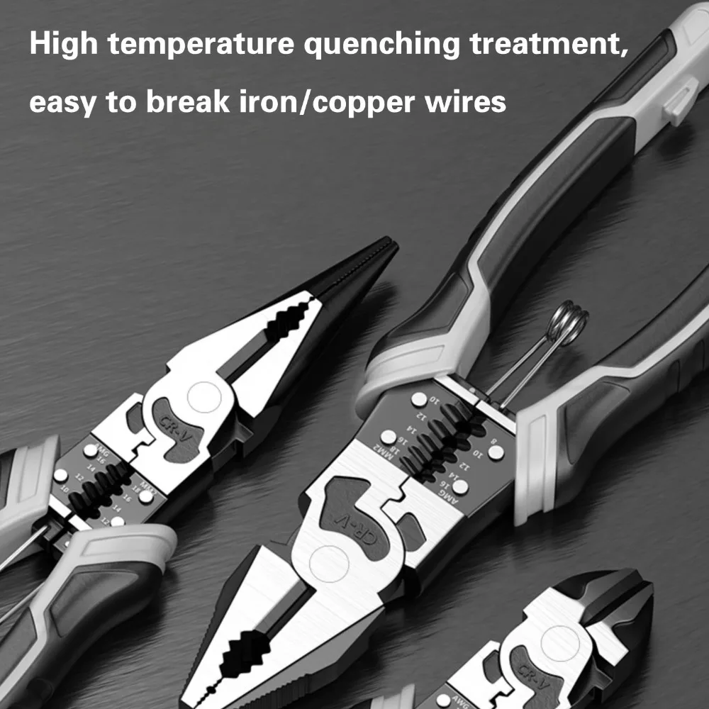 

Useful Metal Wire Pliers Labor-Saving Multi-functional Diagonal Plier Stripping Crimping Pliers Universal