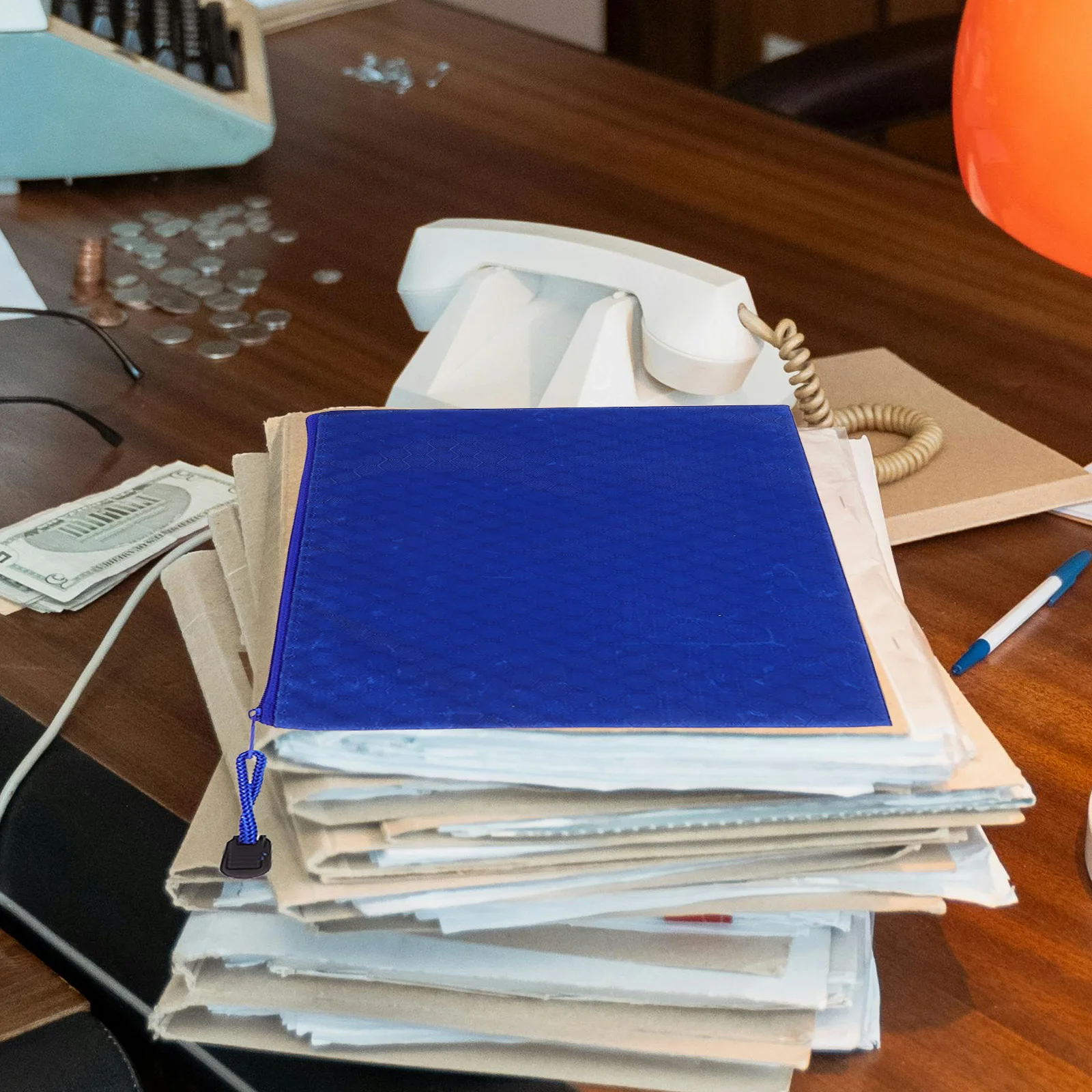 

12Pcs Waterproof Canvas Document Bag Zipper File Organizer Portable Document Holder Large Capacity Office Storage Pouch Folder