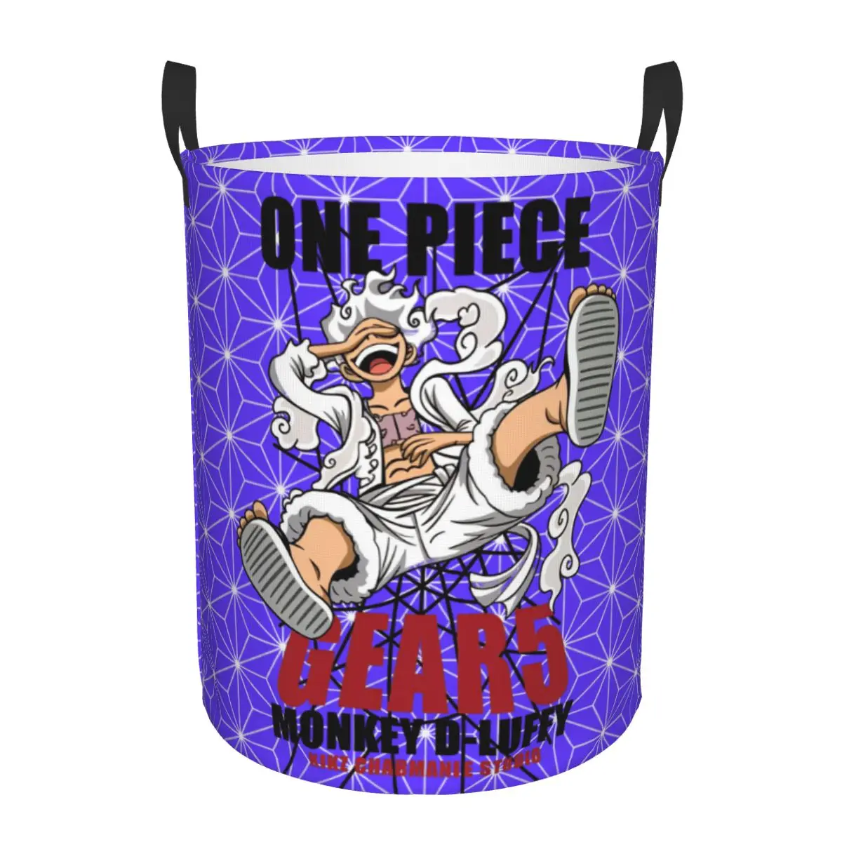 

Anime One Piece Luffy Laundry Basket Foldable Manga Clothes Hamper Storage Bin for Bathroom