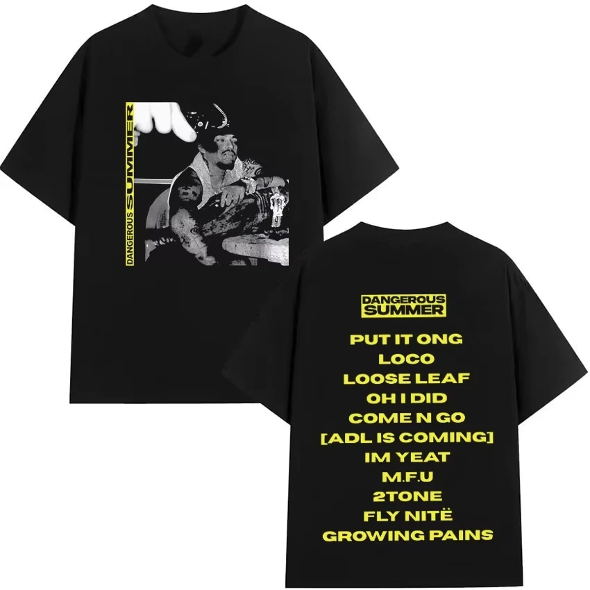 الخطير الصيف نيت الجرافيك طاقم الرقبة تي شيرت مطبوع الرجال القوطية خمر القطن قصير الأكمام الصيف عادية المتضخم Y2KT-قميص