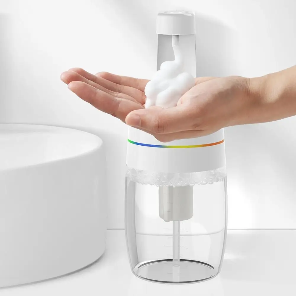 

Automatic Sensor Smart Soap Dispensers Adjustable Levels Touchless Operation Lotion Dispensers Wall Mounted with LED Light