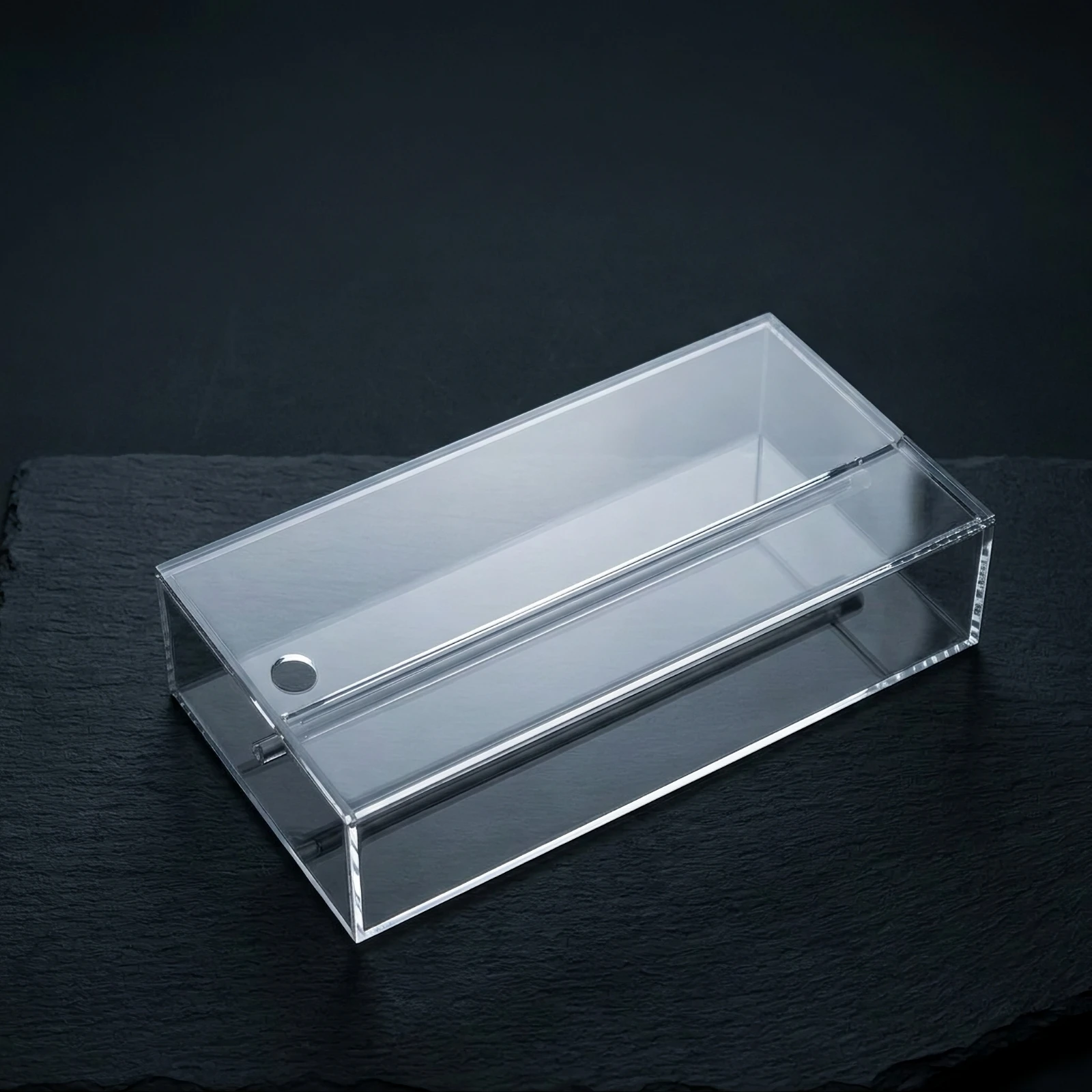 Eyeglasses Storage Box Acrylic Sunglasses Organizer Glasses Holder with Lid Dustproof Glasses Storage Holder Functional