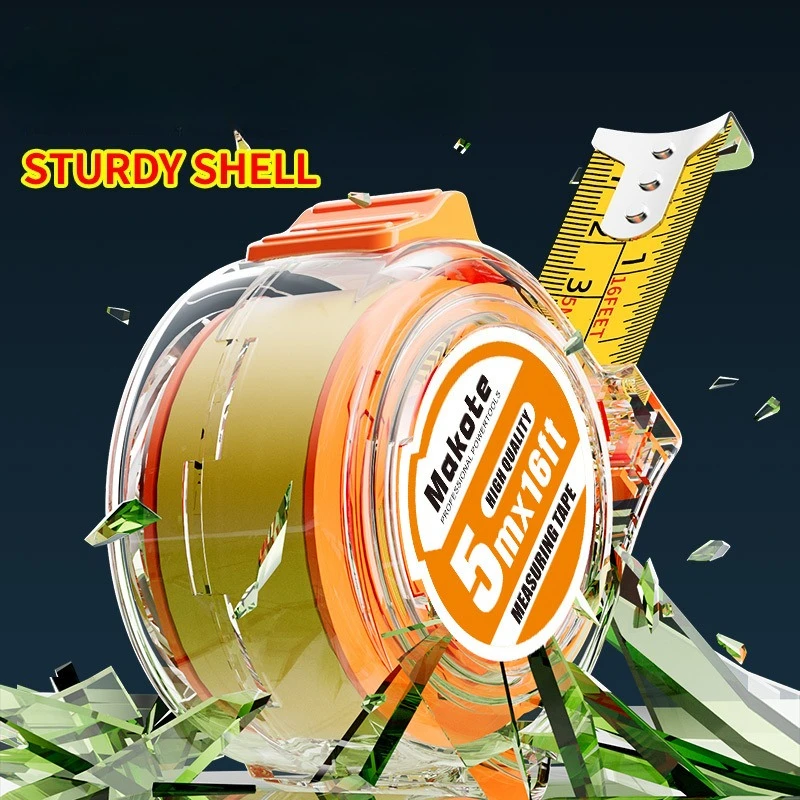 3/5/7.5/10 متر شريط قياس عالي الجودة من الفولاذ المقاوم للصدأ في نظام متري وإمبراطوري مناسب للأعمال الخشبية والاستخدام المنزلي #3