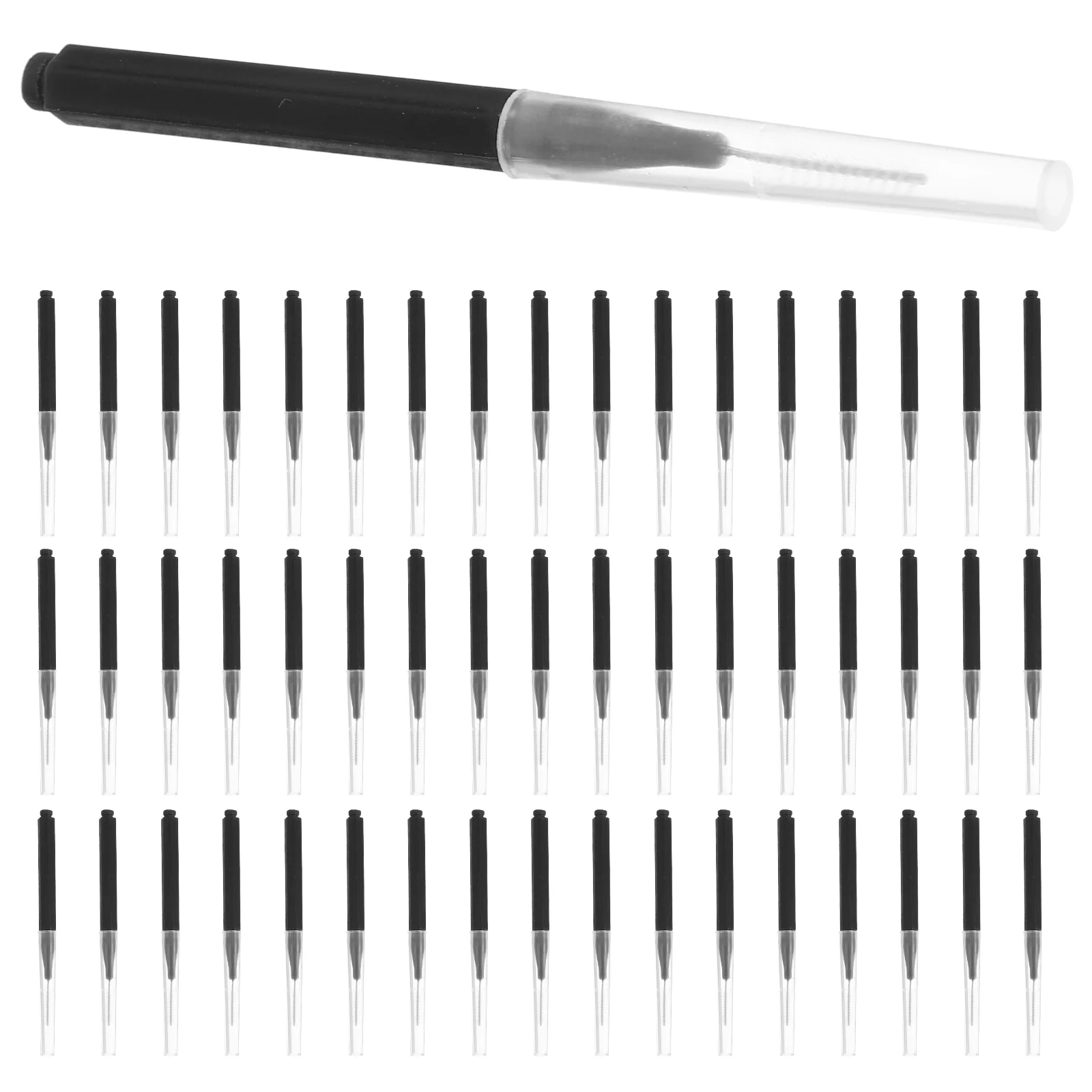 50 Pcs Teeth Gap Cleaning Brush Toothbrush Eyebrow Lamination Interdental Holder Applicator Mini