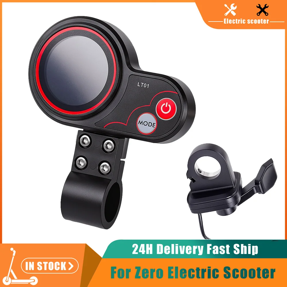 6PIN LT01 LCD Display Thumb Throttle For Kaabo Mantis 810 Electric Scooter For Zero 8 9 10 8X 10X Dashboard LCD Meter Parts