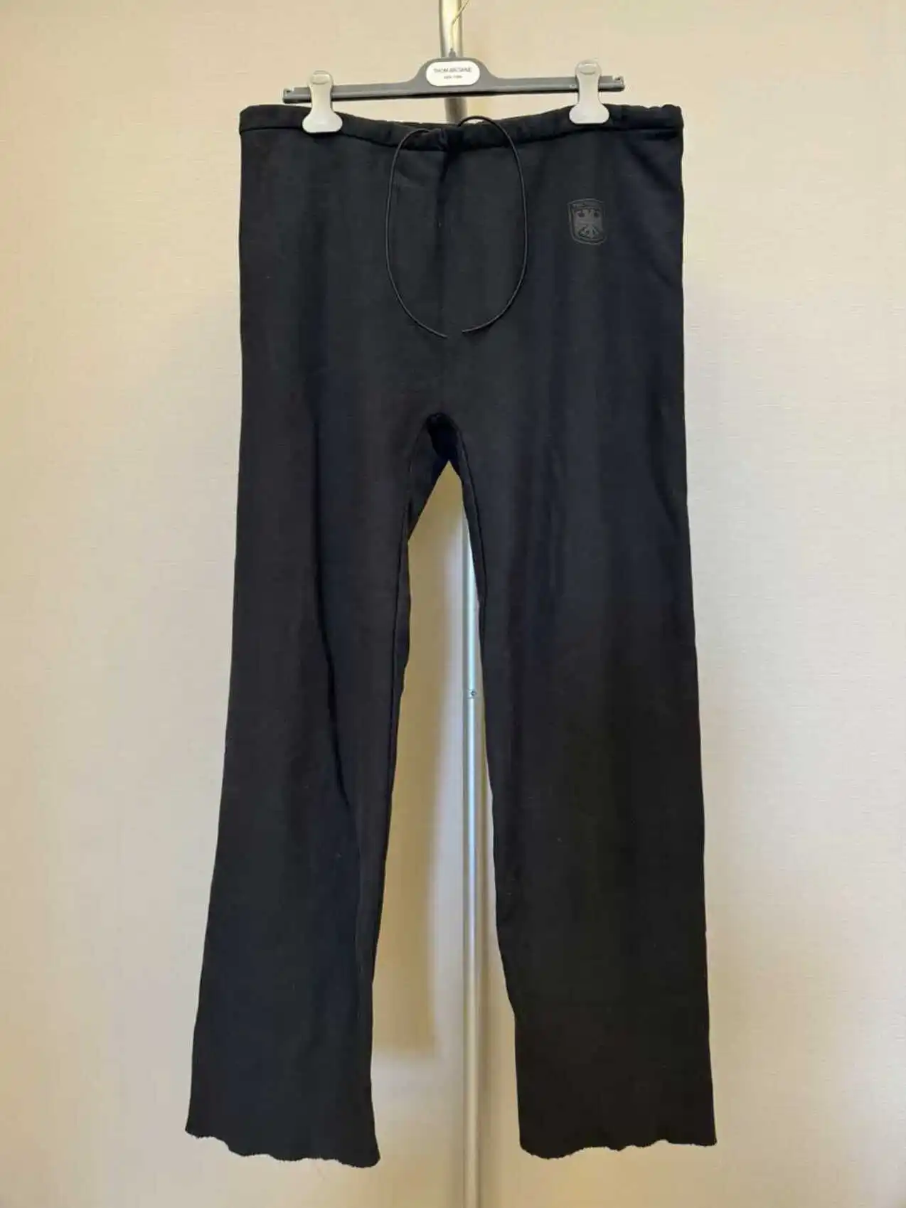 Preto vintage buitres yzy kanye west sweatpants das mulheres dos homens 1:1 melhor qualidade retro solto calças vintage jogger calças com cordão