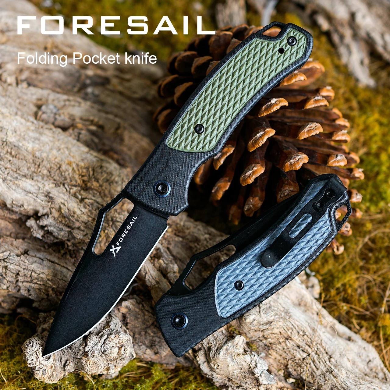 

Складной карманный нож FORESAIL, лезвие из стали D2 и рукоять из G10, с клипсой для крепления, для походов, кемпинга, EDC-инструмент