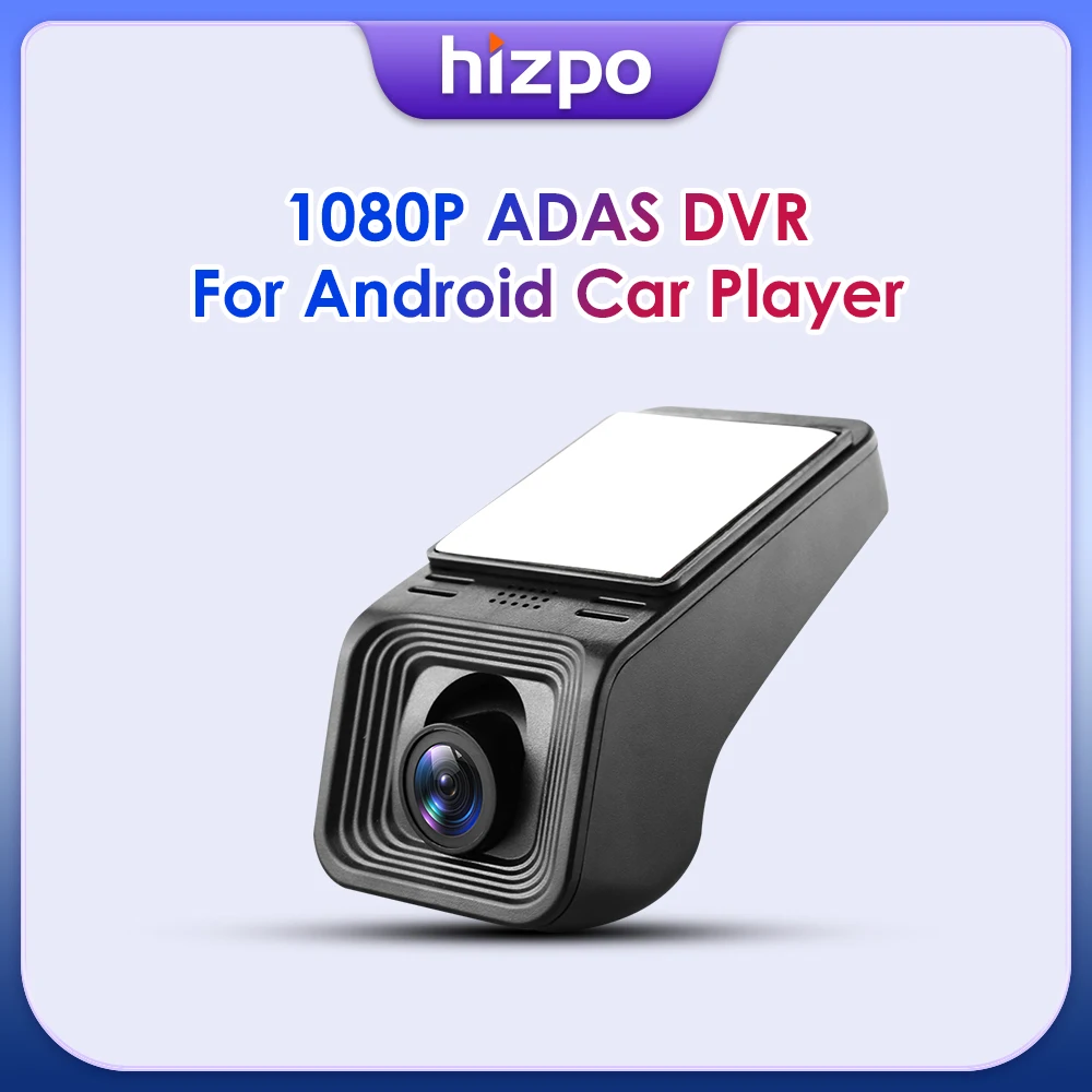 Hizpo for Android GPS Player Car Dash Full HD 1080P ADAS USB Front DVR Camera Driving Digital Video Recorder Night Version